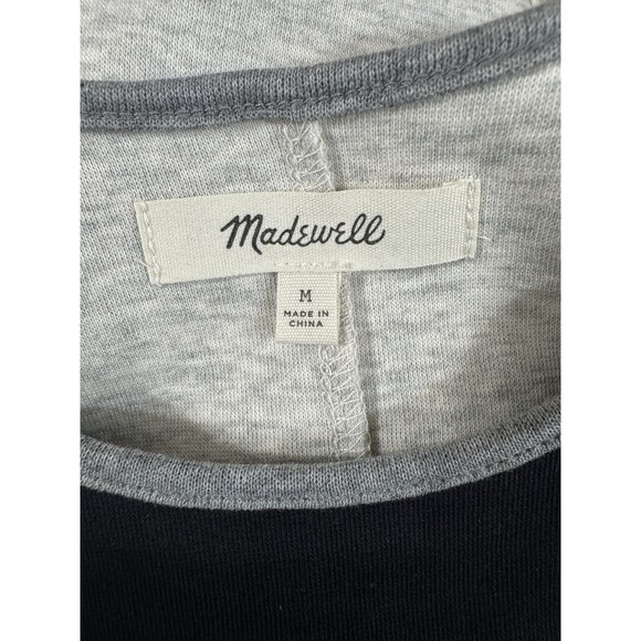 NWOT Women’s Madewell offline Terry Tank Black &Grey M - Picture 4 of 6